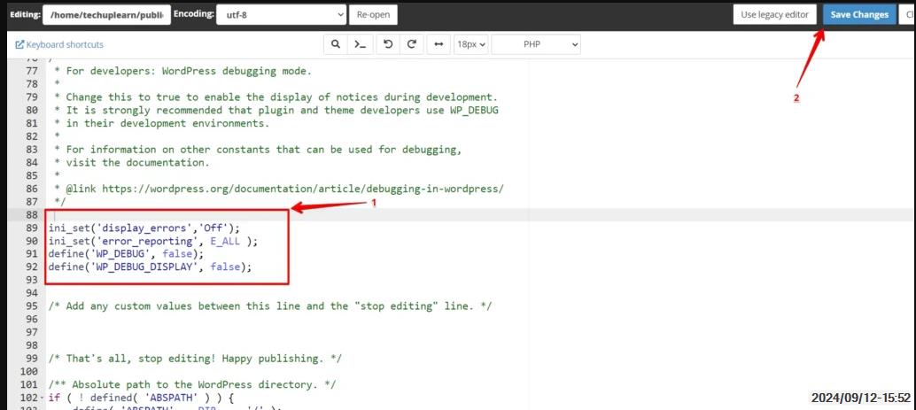 حل مشکل نمایش خطای Notice و Warning در پیشخوان وردپرس