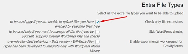 آموزش افزونه‌ WP Extra File Types