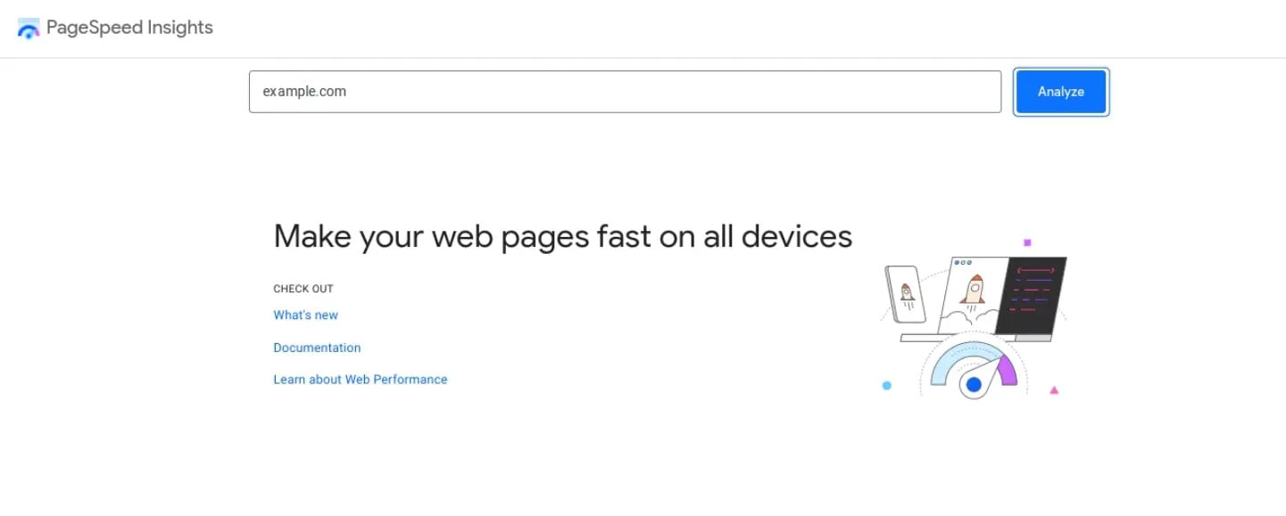 ابزار PageSpeed Insights