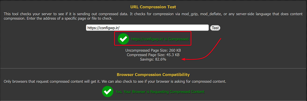 بررسی فشردهسازی GZIP