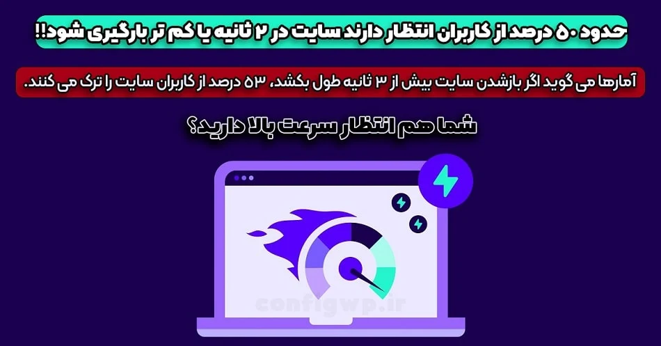 خدمات افزایش سرعت سایت با کانفیگ وردپرس