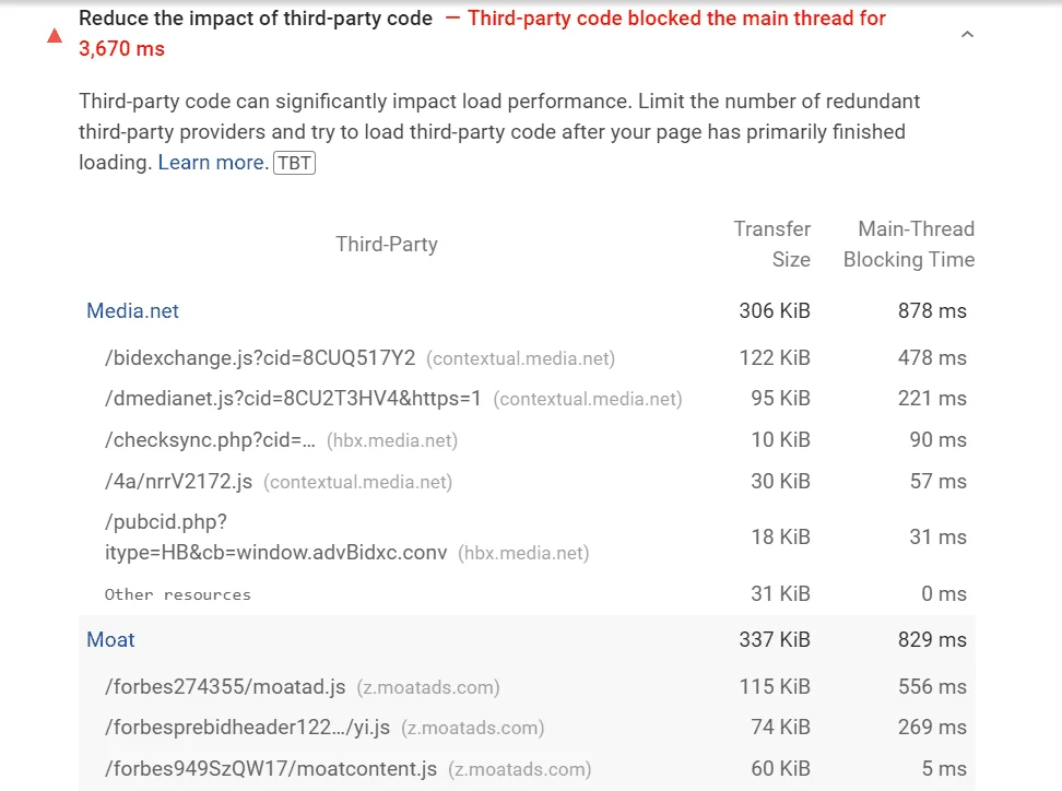 مدیریت اسکریپتهای شخص ثالث (Third-party Scripts)